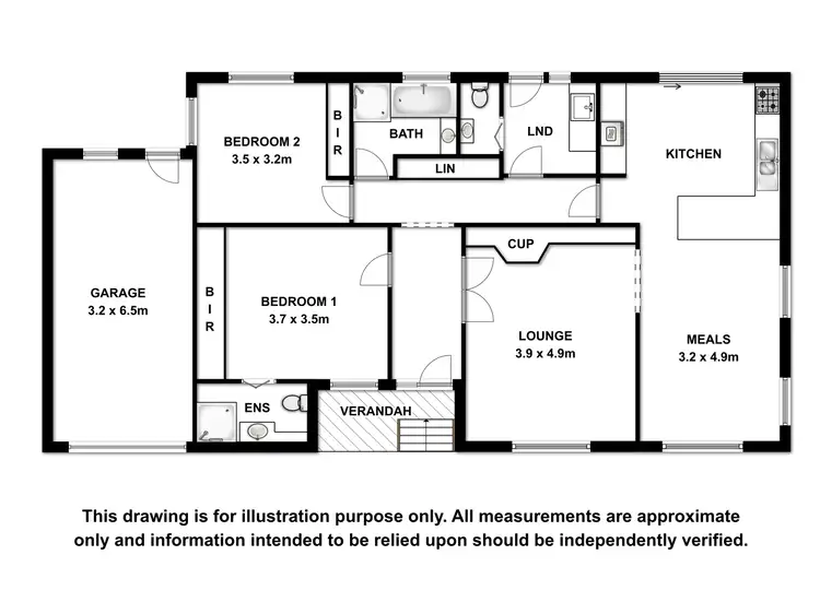 Floorplan of Homely house listing, 1A Winston Terrace, Mount Gambier SA 5290