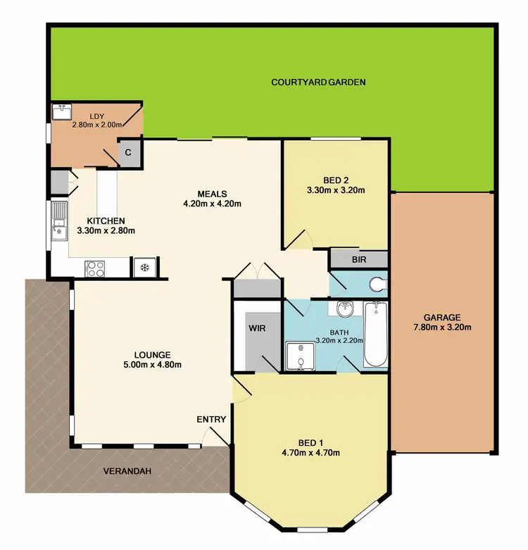 Floorplan of Homely unit listing, 4/94 Queen Street, Wallan VIC 3756