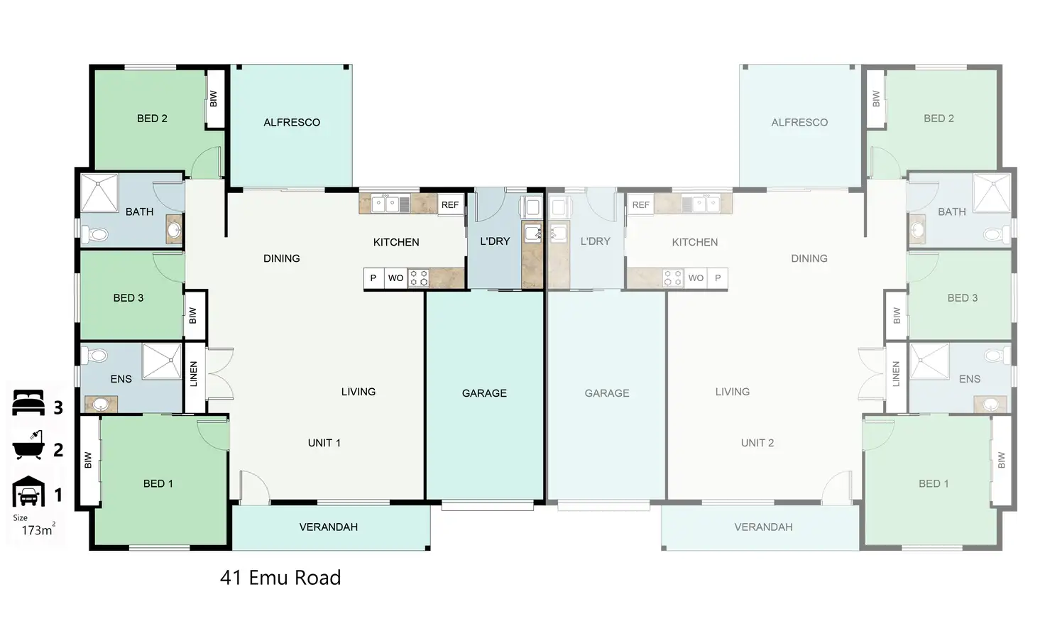 Floorplan of Homely retirement listing, 41 Emu Rd, Thirlmere NSW 2572