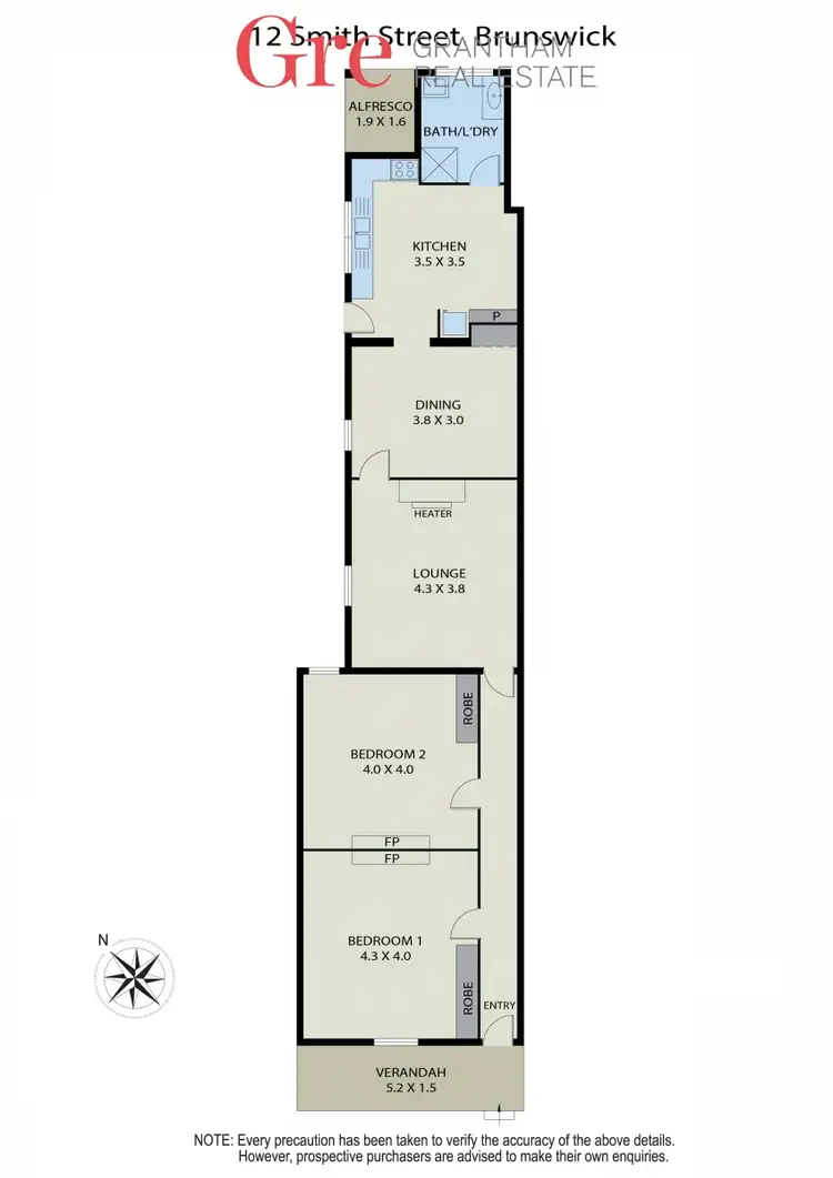 Floorplan of Homely house listing, 12 Smith Street, Brunswick West VIC 3055
