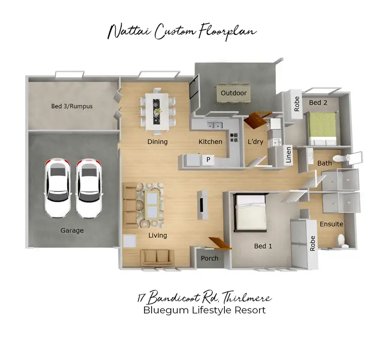 Floorplan of Homely retirement listing, 17 Bandicoot Rd, Thirlmere NSW 2572