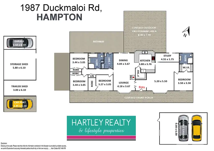 Floorplan of Homely rural property listing, 1987 Duckmaloi Road, Hampton NSW 2790