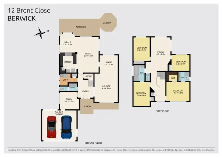Floorplan of Homely house listing, 12 Brent Close, Berwick VIC 3806