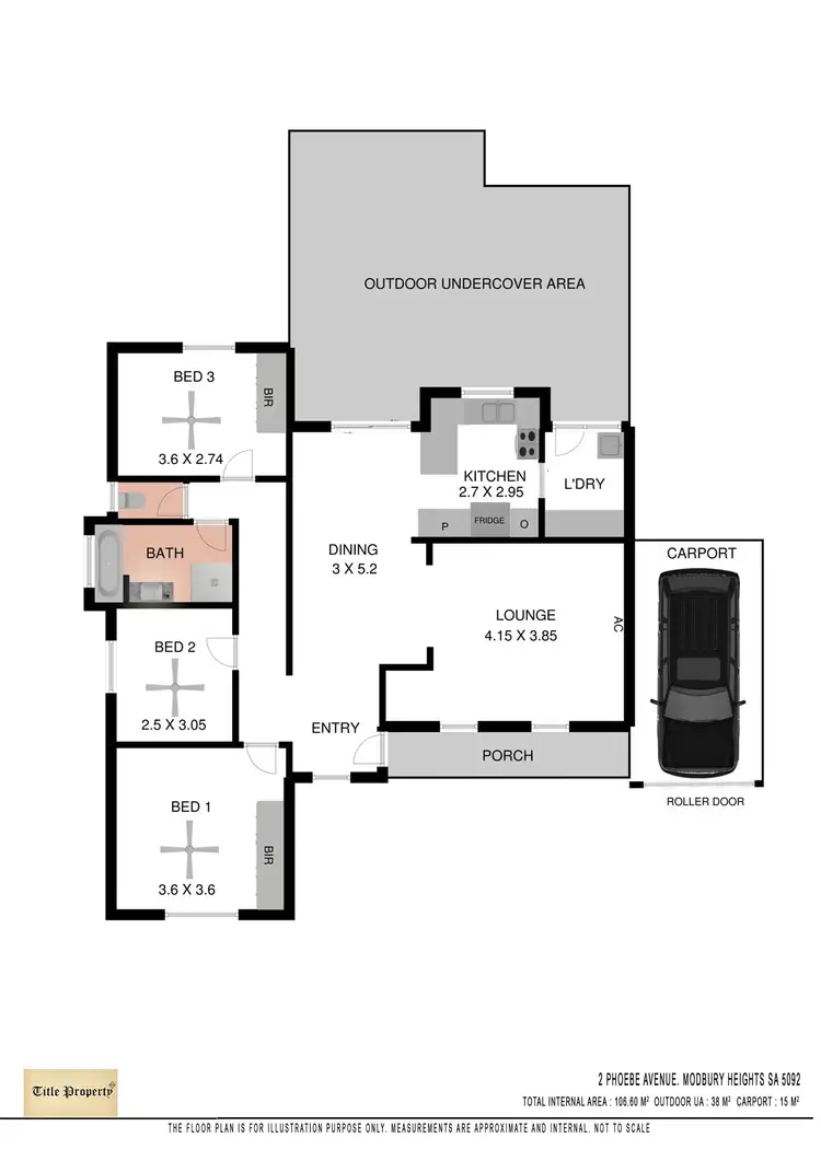 Floorplan of Homely house listing, 2 Phoebe Avenue, Modbury Heights SA 5092