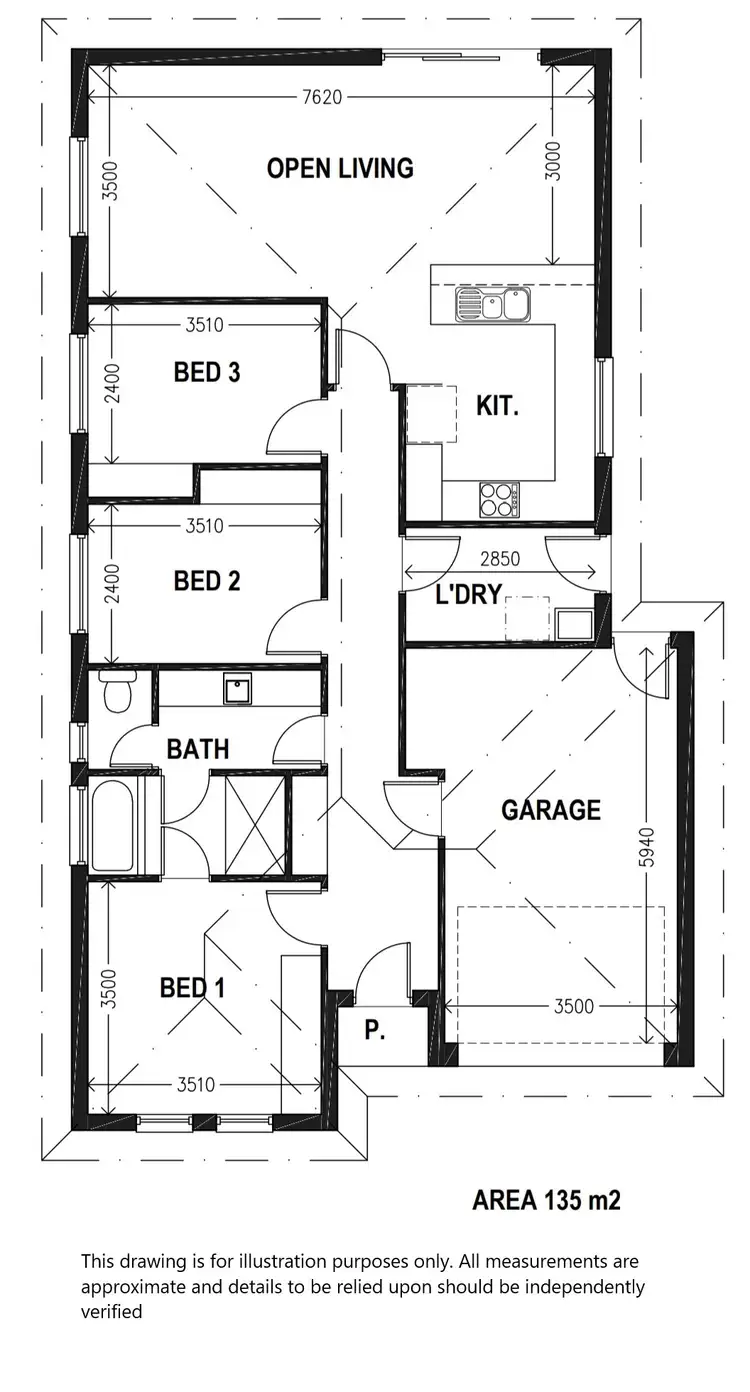 Floorplan of Homely semi-detached listing, 43 Nimitz Road, Elizabeth East SA 5112