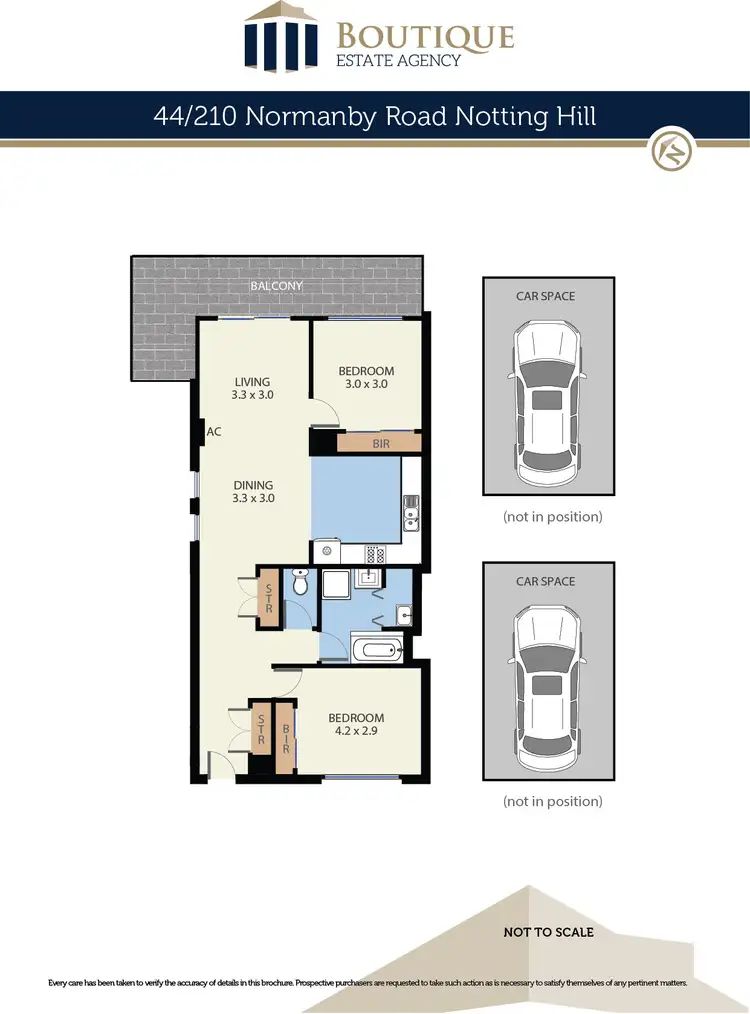 Floorplan of Homely apartment listing, 44/210 Normanby Road, Notting Hill VIC 3168