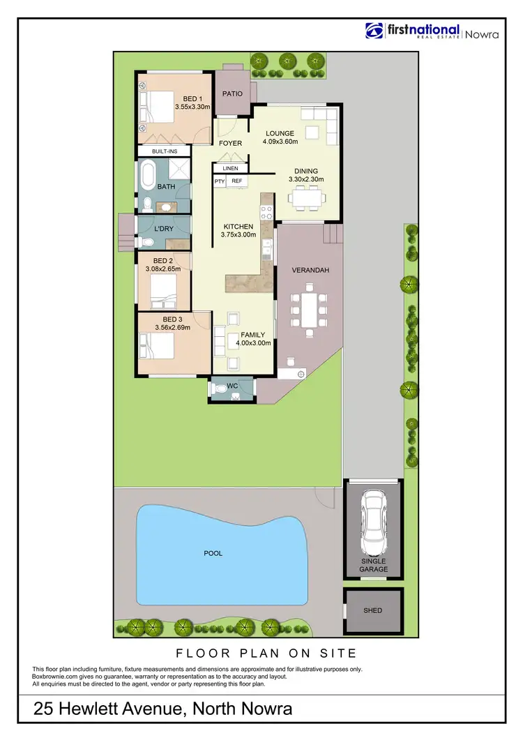 Floorplan of Homely house listing, 25 Hewlett Avenue, North Nowra NSW 2541