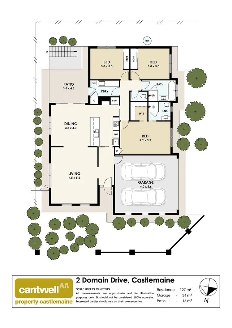 Floorplan of Homely house listing, 2 Domain Drive, Castlemaine VIC 3450