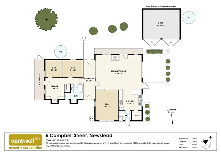 Floorplan of Homely house listing, 5 Campbell Street, Newstead VIC 3462