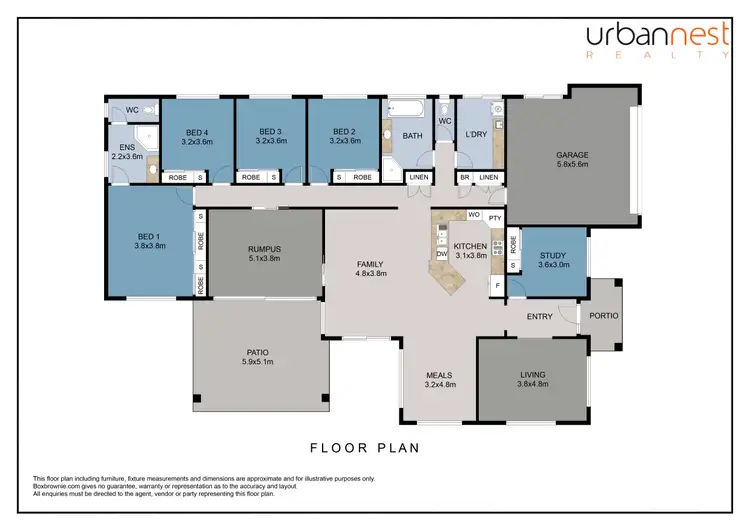 Floorplan of Homely house listing, 1 Muir Court, Warner QLD 4500