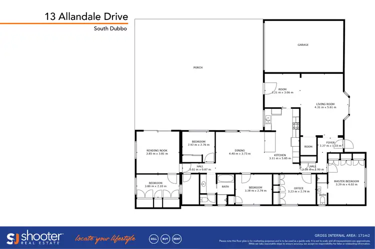 Floorplan of Homely house listing, 13 Allandale Drive, Dubbo NSW 2830