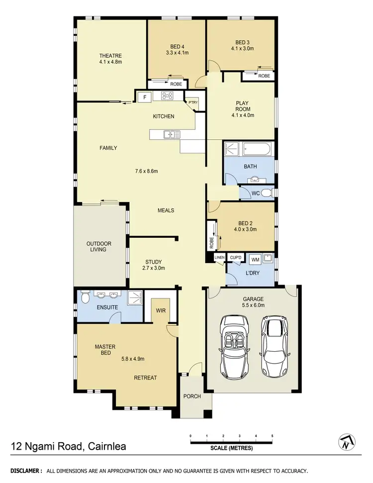 Floorplan of Homely house listing, 12 Ngami Road, Cairnlea VIC 3023