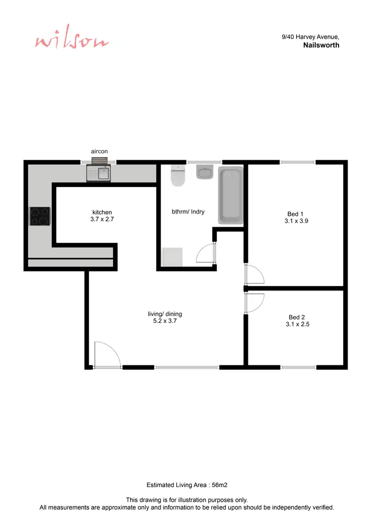Floorplan of Homely unit listing, 9/40 Harvey Street, Nailsworth SA 5083