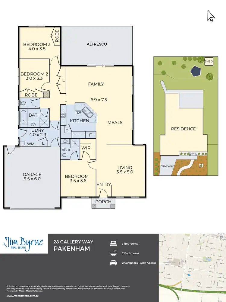 Floorplan of Homely house listing, 28 Gallery Way, Pakenham VIC 3810