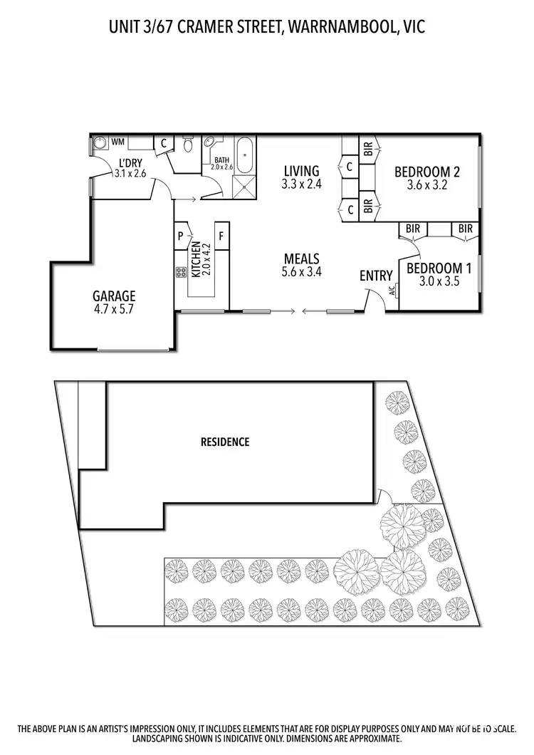 Floorplan of Homely unit listing, 3/67 Cramer Street, Warrnambool VIC 3280