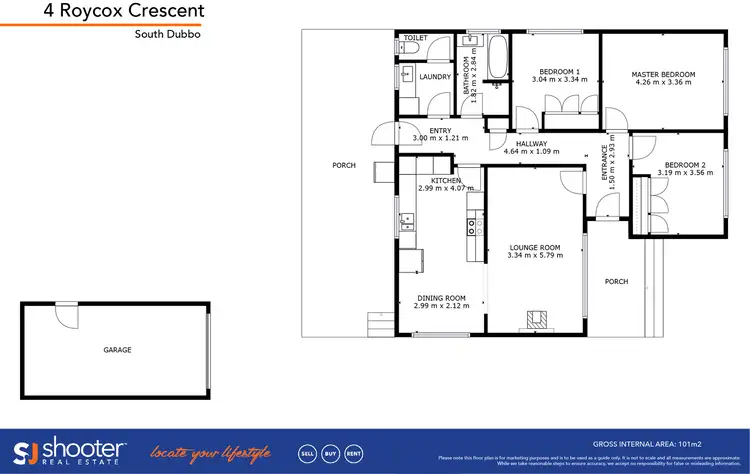 Floorplan of Homely house listing, 4 Roycox Crescent, Dubbo NSW 2830