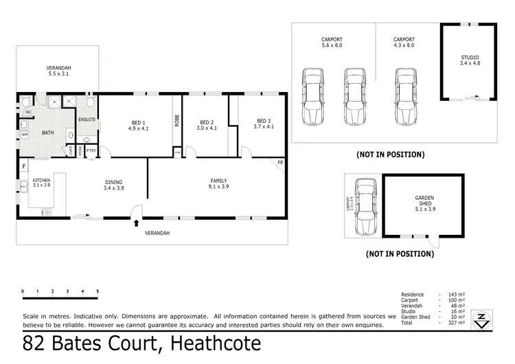 Floorplan of Homely rural property listing, 82 Bates Court, Heathcote VIC 3523