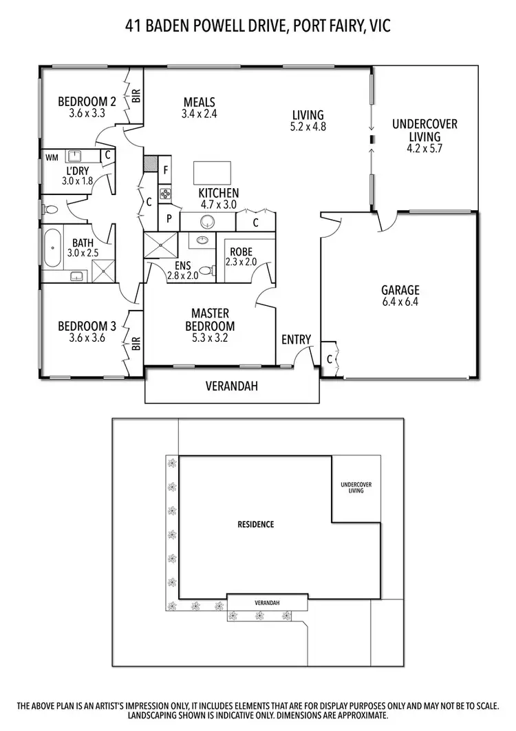 Floorplan of Homely house listing, 41 Baden Powell Drive, Port Fairy VIC 3284