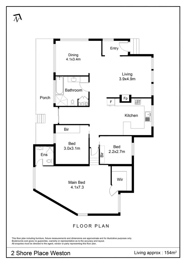 Floorplan of Homely house listing, 2 Shore Place, Weston ACT 2611