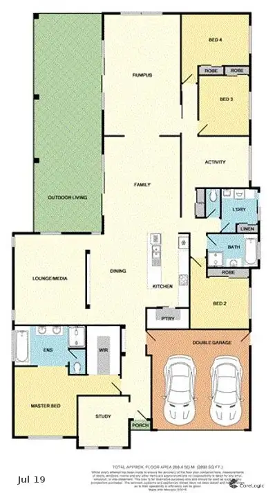 Floorplan of Homely house listing, 41 Sparrowhawk Drive, Upper Caboolture QLD 4510