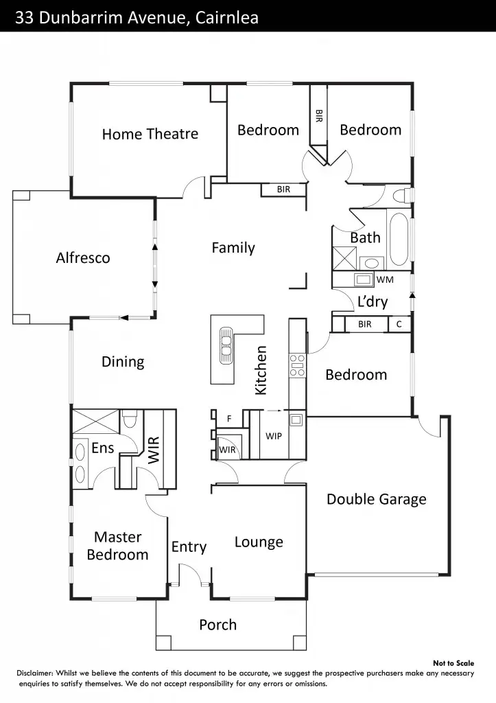 Floorplan of Homely house listing, 33 Dunbarrim Avenue, Cairnlea VIC 3023