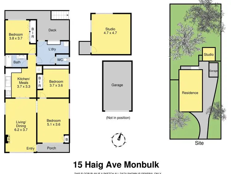 Floorplan of Homely house listing, 15 Haig Avenue, Monbulk VIC 3793
