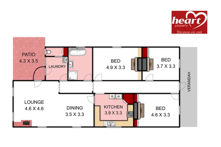Floorplan of Homely house listing, 45 Macarthur Street, Sale VIC 3850