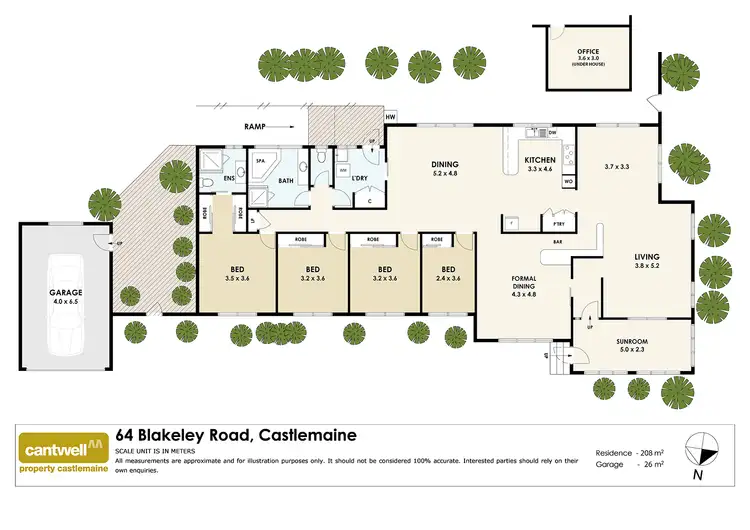 Floorplan of Homely house listing, 64 Blakeley Road, Castlemaine VIC 3450