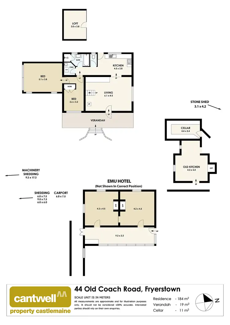 Floorplan of Homely house listing, 44 Old Coach Road, Fryerstown VIC 3451