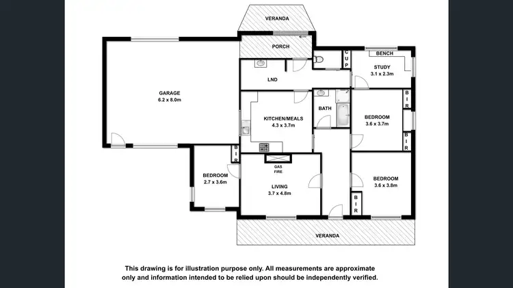 Floorplan of Homely house listing, 43 FOURTH STREET, Millicent SA 5280