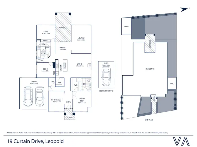 Floorplan of Homely house listing, 19 Curtain Drive, Leopold VIC 3224