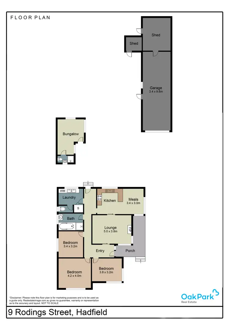 Floorplan of Homely house listing, 9 Rodings Street, Hadfield VIC 3046
