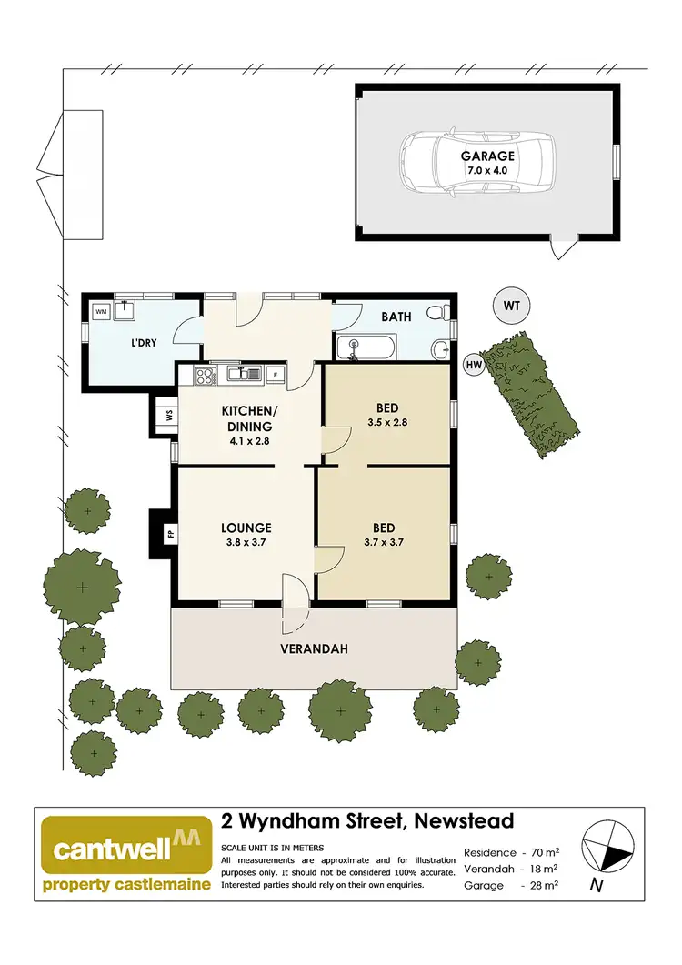 Floorplan of Homely house listing, 2 Wyndham Street, Newstead VIC 3462