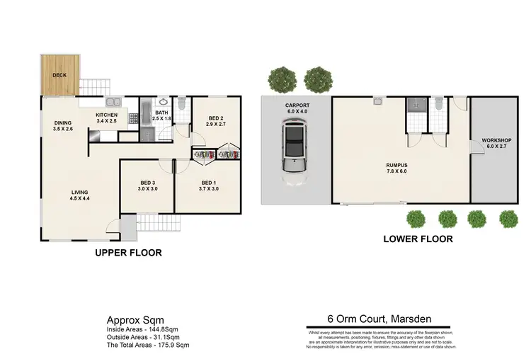 Floorplan of Homely house listing, 6 Orm Court, Marsden QLD 4132