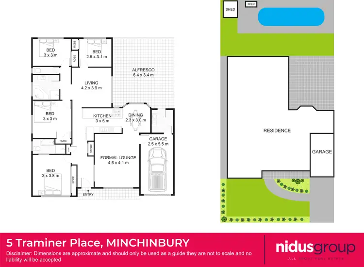 Floorplan of Homely house listing, 5 Traminer Place, Minchinbury NSW 2770