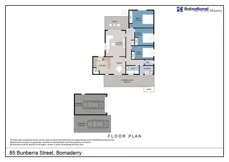 Floorplan of Homely house listing, 85 Bunberra Street, Bomaderry NSW 2541