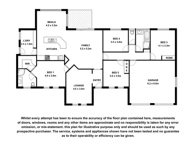 Floorplan of Homely house listing, 4 Raleigh Terrace, Mount Gambier SA 5290