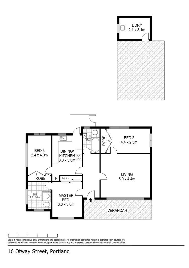 Floorplan of Homely house listing, 16 Otway Street, Portland VIC 3305