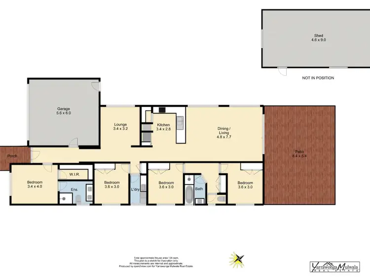 Floorplan of Homely house listing, 15 Clarke Street, Bundalong VIC 3730