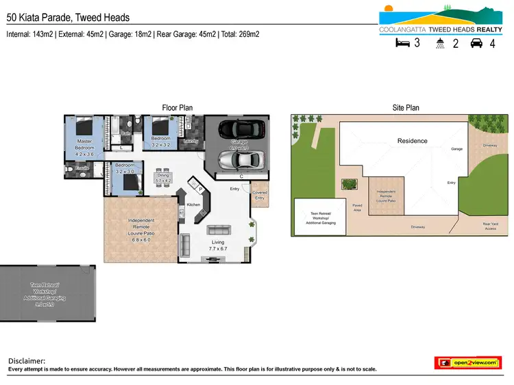 Floorplan of Homely house listing, 50 Kiata Parade, Tweed Heads NSW 2485