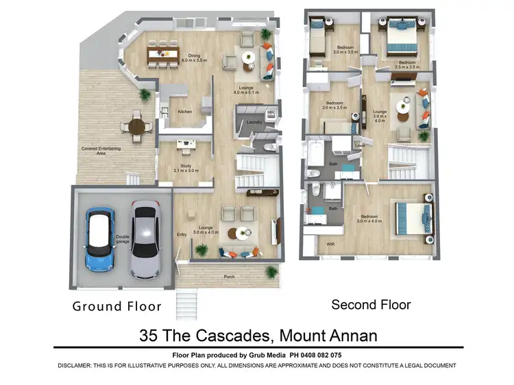 Floorplan of Homely house listing, 35 The Cascades, Mount Annan NSW 2567