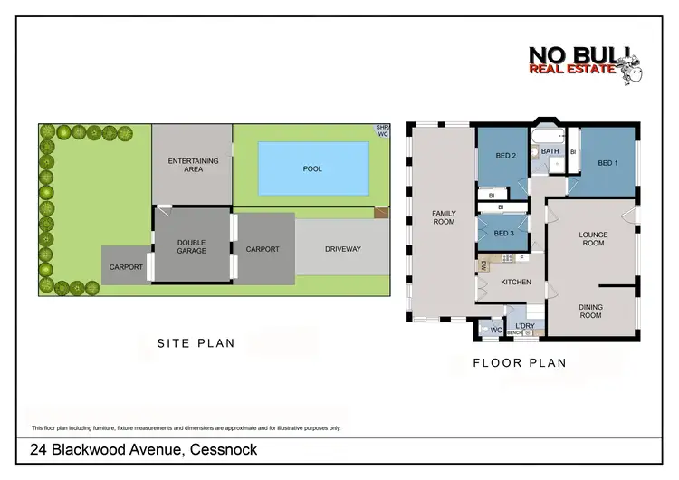 Floorplan of Homely house listing, 24 Blackwood Avenue, Cessnock NSW 2325