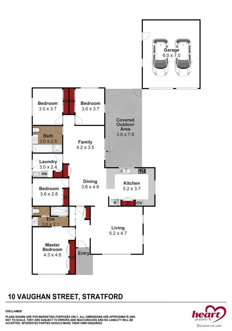 Floorplan of Homely house listing, 10 Vaughan Street, Stratford VIC 3862