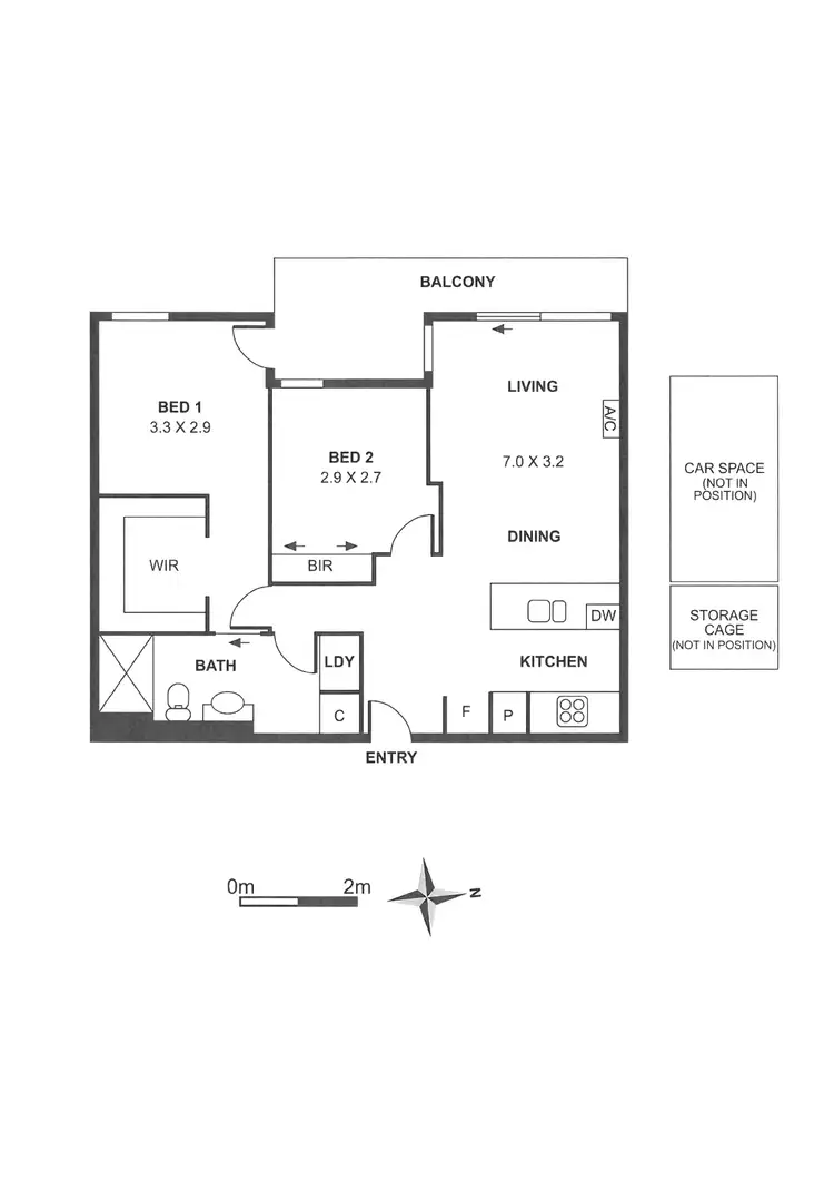 Floorplan of Homely apartment listing, 243/22 Barkly Street, Brunswick East VIC 3057