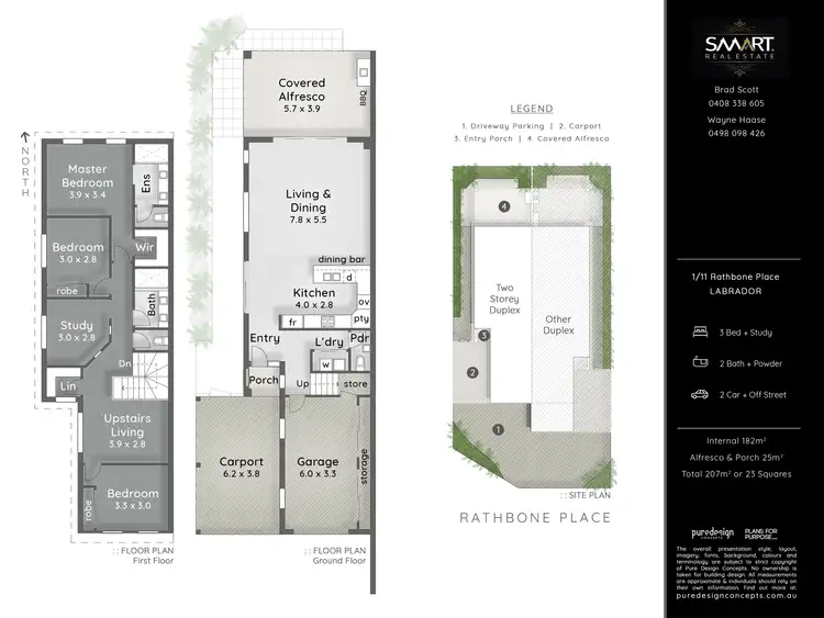 Floorplan of Homely house listing, 1/11 Rathbone Place, Labrador QLD 4215