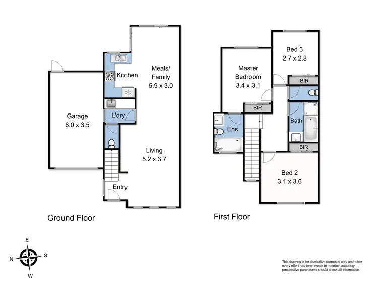 Floorplan of Homely house listing, 8 Robb Court, Hampton Park VIC 3976