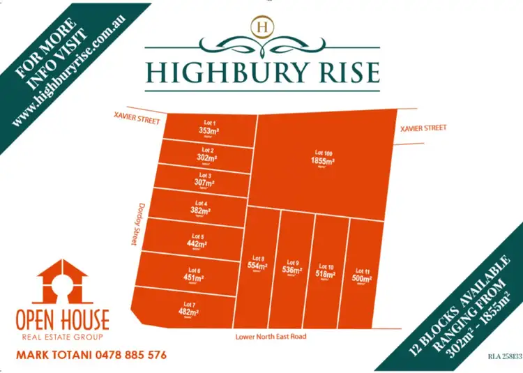 Floorplan of Homely land listing, Lot 5, 1113 Lower North East Road, Highbury SA 5089