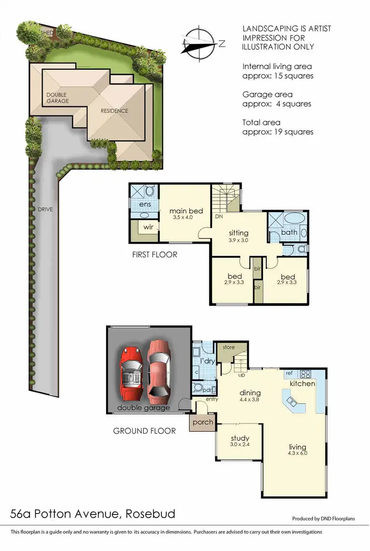 Floorplan of Homely house listing, 56A Murray-Anderson Road, Rosebud VIC 3939
