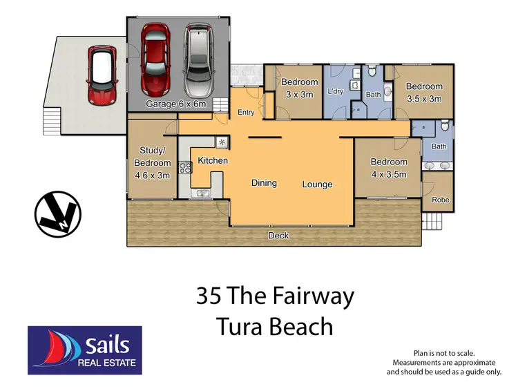 Floorplan of Homely house listing, 35 The Fairway, Tura Beach NSW 2548