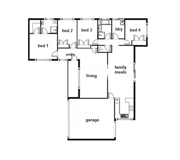 Floorplan of Homely house listing, 10 Farrall Court, Mansfield VIC 3722